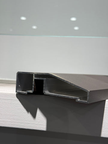 120×30 Sloped-Top Aluminum Handrail | 2.0mm Wall