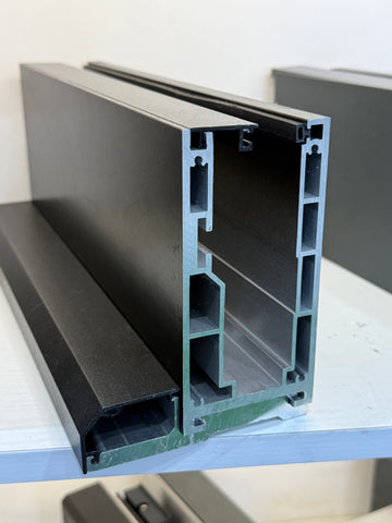 135 Reinforce Base Channel Aluminum Groove Glass Handrail System | JIMEI Glass Railing Profile