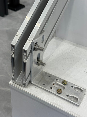 90 Base Channel Aluminum Groove Glass Handrail System